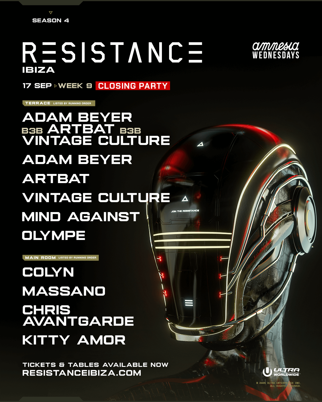 RESISTANCE Ibiza 2025 Week 9