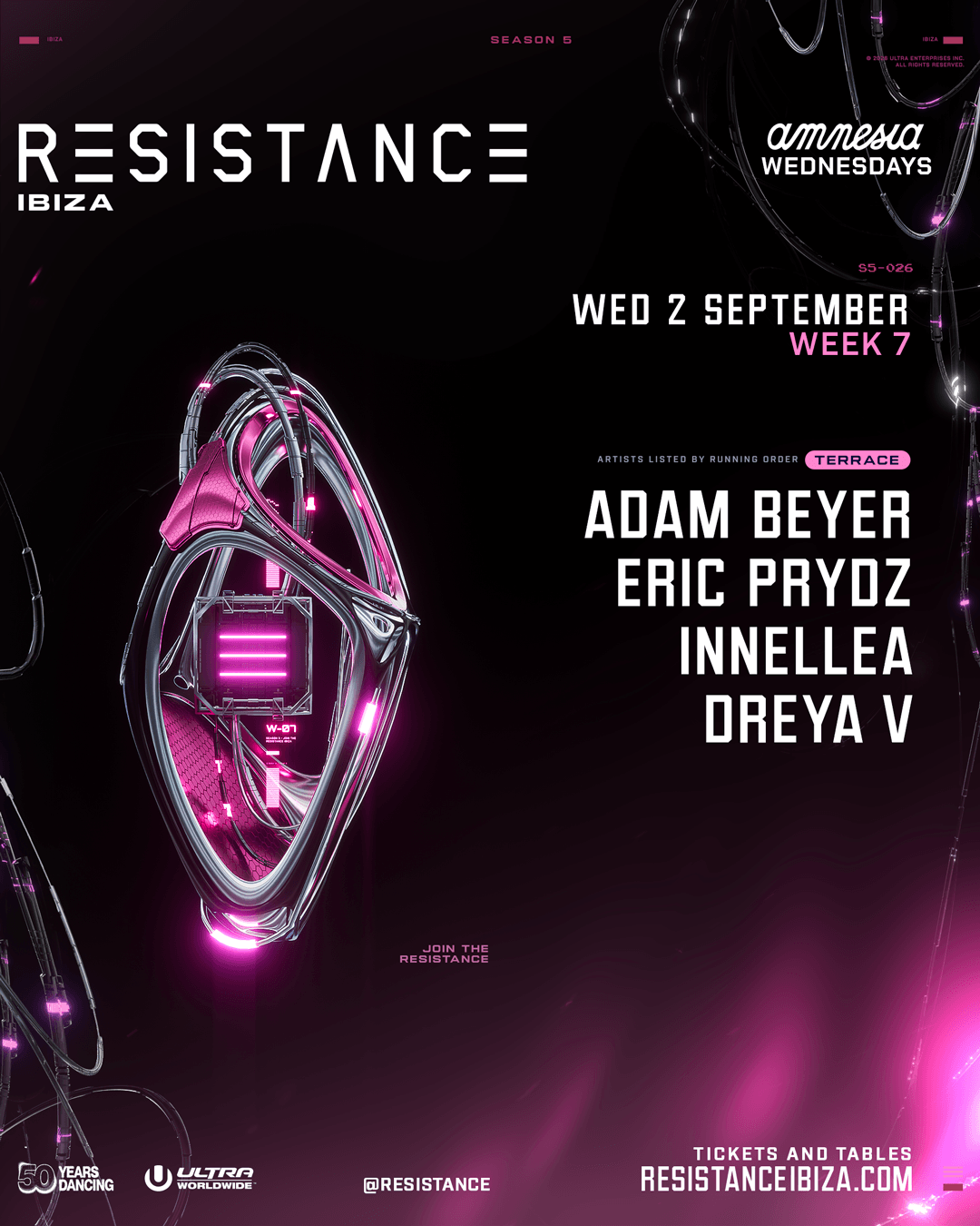 RESISTANCE Ibiza Week 6 - 26 Aug 2026