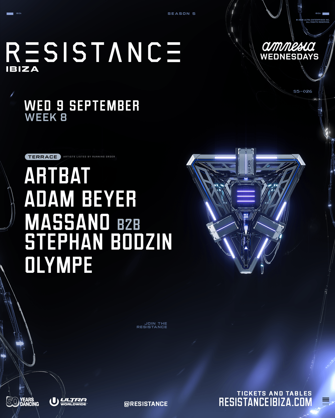 RESISTANCE Ibiza Week 8 - 9 Sep 2026