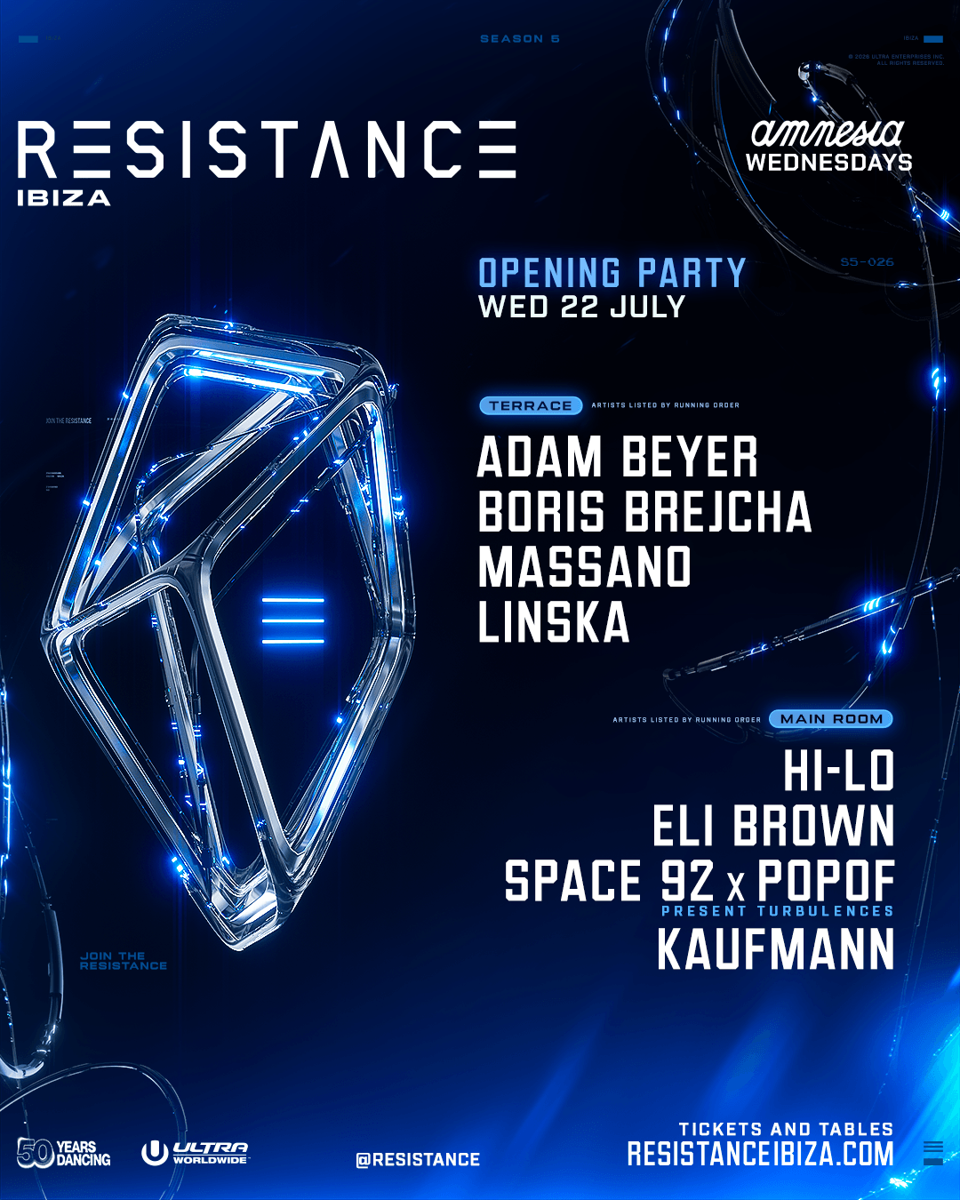 RESISTANCE Ibiza 22 July 2026 Opening Party