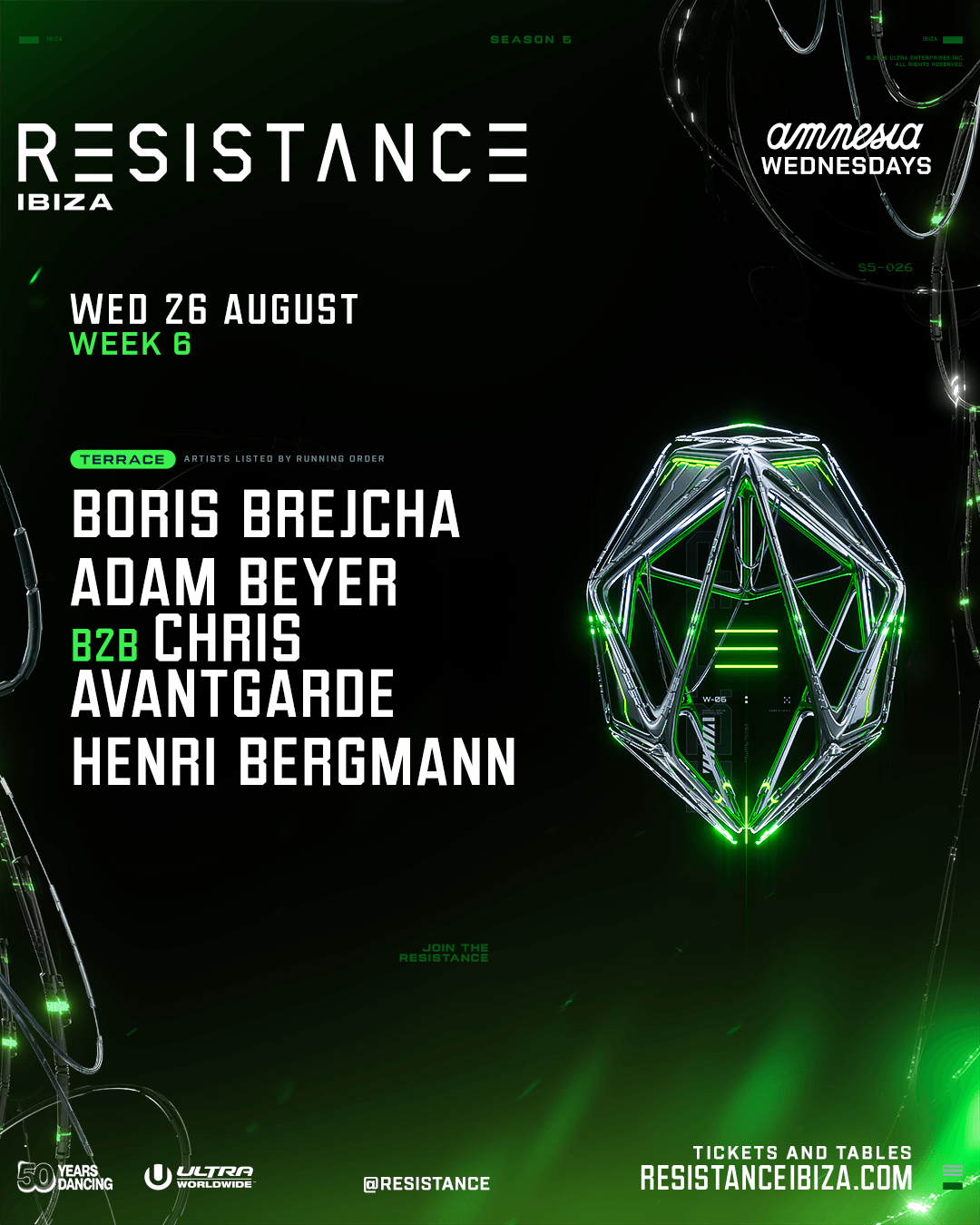 RESISTANCE Ibiza Week 6 - 26 Aug 2026